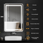 AMOISE LED Bathroom Vanity Mirror - Image 8