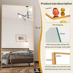 Beauty4U 76" x 37" Full Length Mirror - Image 2