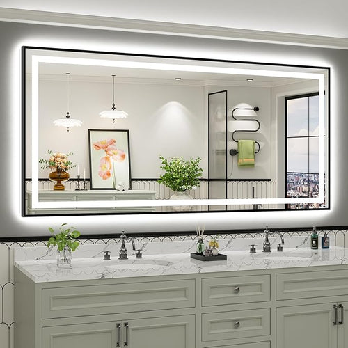 84x40 Inch LED Bathroom Mirror by Briivuemodernmirrors