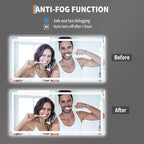 LED Bathroom Mirror 60 x 30 inch, Lighted Bathroom Vanity Mirror - Image 6