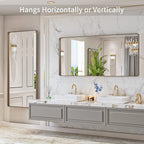 LOAAO 60”X28” Bronze Bathroom Mirrors - Image 4
