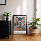 Yayoi Kusama Black Framed Wall Art 20x30in Vintage Japanese Painting Posters - Image 5