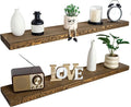 BGMG Floating Shelves 48 inch Long, Distressed Rustic Wooden Wall Shelves by BGMG