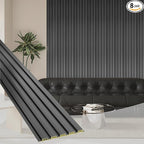 OUZUGIE WPC Acoustic Slat Wall Paneling, Living Room, TV Background, Study Room by OUZUGIE