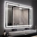 LED Mirror, 55x36 Inch Gradient Front and Backlit Lighted Bathroom Mirror by VanPokins-GlobalHighEndLEDBathroomMirrorBrand