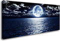 Cao Gen Decor Art S06975 Wall Art Canvas Prints Moon Sea Ocean Landscape 1 by Cao+Gen+Decor+Art