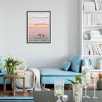 Pink Beach Newspaper Posters Vintage Fashion Coastal Girl Surf Wall Art 24X36 - Image 7