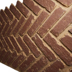 EverStone Herringbone Faux Brick Panel, 46 1/2"W x 25 1/4"H x 1"D, Cabernet - Image 7