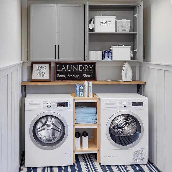 FIMELLO 30" Laundry Room Cabinets Wall Mounted, Wall Cabinets - Image 8