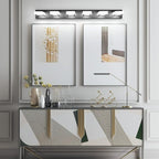 Ralbay Modern Matte Black Bathroom Vanity Light Fixtures 6 Lights Acrylic - Image 6