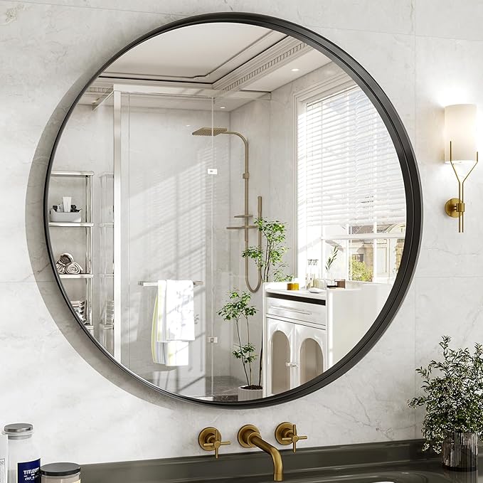 48 Inch Round Bathroom Mirror - Image 2