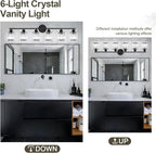 Crystal Bathroom Light Fixtures, Bathroom Lighting Fixtures Over Mirror - Image 5