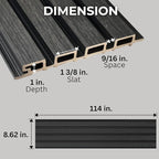 From Plain to Beautiful in Hours WPC Exterior Wall Slat Panels Waterproof - Image 2