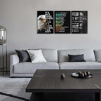 KAWAHONE Motivational Wall Art -Bald Eagle and Lion Inspirational Picture - Image 3