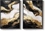Framed Gold Abstract Wall Art Set of 2 - Image 9