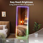 Hasipu 71"x31" LED RGB Bluetooth Full Length Mirror - Image 7