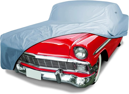 iCarCover Premium Car Cover for 1954-1957 Chevy Bel Air 2-Door Wagon, 4-Door Wagon Heavy Duty Waterproof All-Weather Automobiles Custom Fit Indoor Outdoor UV Snow Protection Covers with Straps and Bag