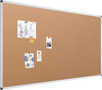 VIZ-PRO Large Cork Bulletin Board, 96 X 48 Inches, Wall-Mounted Corkboard by VIZ-PRO