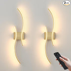 Battery Operated Wall Sconces Set of Two by KARTOOSH
