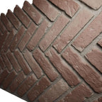 EverStone Herringbone Faux Brick Panel, 46 1/2"W x 25 1/4"H x 1"D, Old Chicago - Image 7