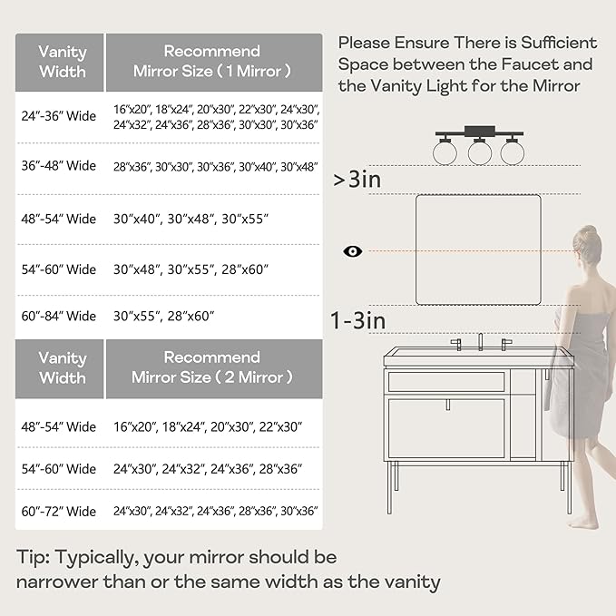 Wall Mount Mirror for Bathroom, Brush Silver Metal Framed Rounded Corner Square - Image 6