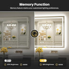 Briivue 55x40 Inch LED Bathroom Mirror - Image 6