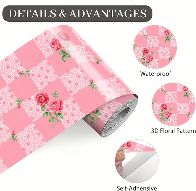Pink Polka Dot Wallpaper Border 196x4 Inch Peel and Stick Wall Border Removable - Image 9