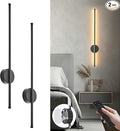 Battery Operated Modern Wall Sconces Set of Two, Rechargeable Wireless Wall by KARTOOSH