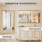 Amorho 50x36 Inch Bathroom Mirror, Wall-Mounted Mirrors Perfect - Image 4