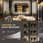 LOAAO 40"x28" LED Bathroom Mirror - Image 3