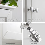 VANIRROR White Bathroom Wall Cabinet Over The Toilet Storage Cabinet, 24x30 - Image 4