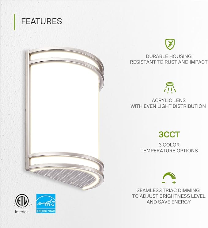 ASD LED Indoor Wall Mount Light Fixture - Image 3