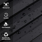 Wood Slat Wall Panels 8 Pack 96x6.3in Modern Black WPC Panels - Image 5