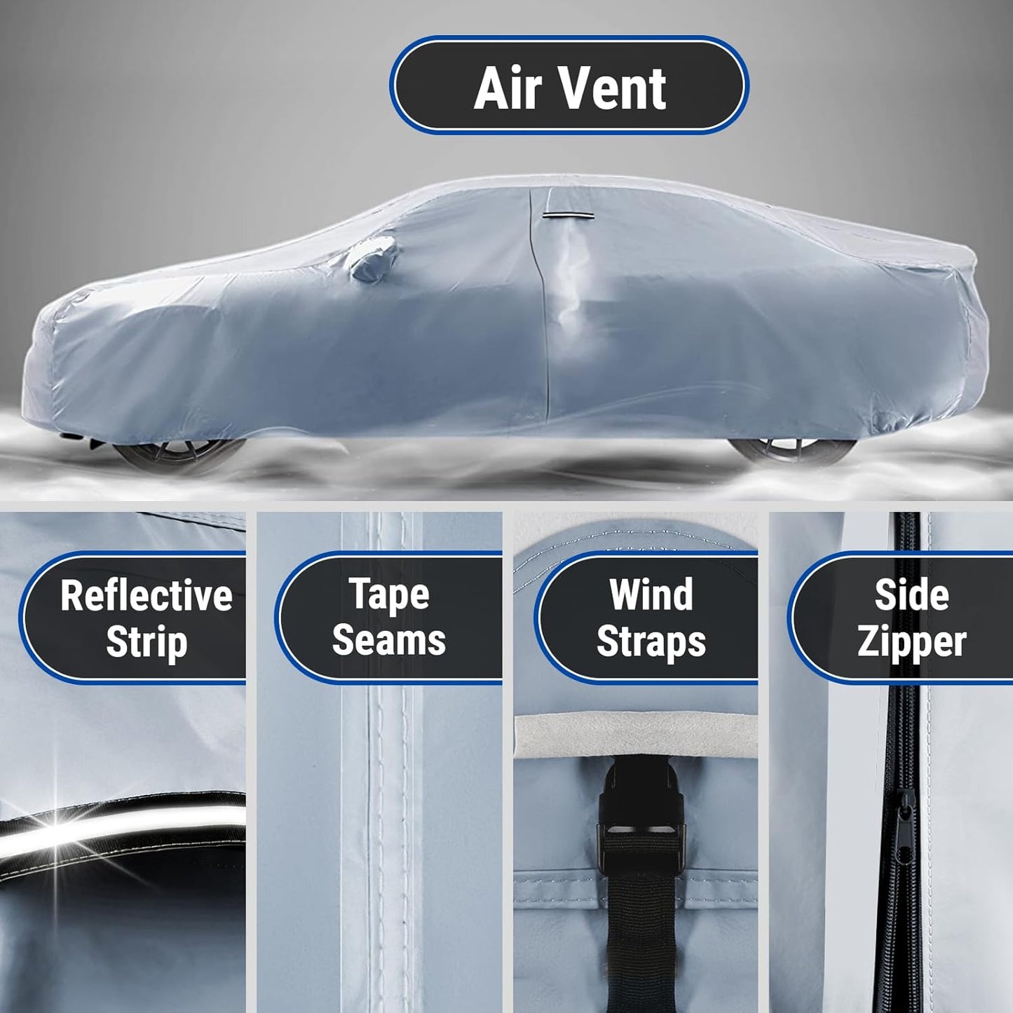 iCarCover Fits 1988-1997 Oldsmobile Cutlass Supreme Car Cover Automobiles Form-Fit Padded Full Exterior Waterproof Automobiles Protection Covers