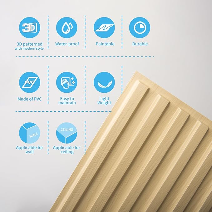 Art3d 12-Pack Slat Design 3D Wall Panels - Image 7