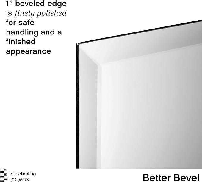 Better Bevel Frameless Rectangle Mirror - Image 4