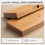 Homeforia 24 inch Golden Oak Floating Shelf, High End Solid Real Wood 24inch - Image 3