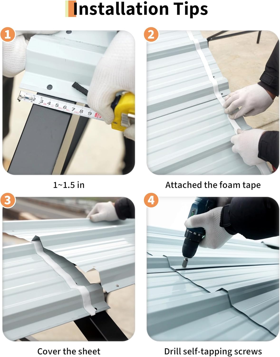 13'x21'x11' Oversized Metal Carport, Steel Heavy Duty Car Ports for All-Weather, Tall Carport for Full-Size Pickup Trucks, Boats, and Tractors, N.W. 660 Lbs