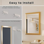Amorho 30x36 Inch Bathroom Mirror, Wall-Mounted Mirrors Perfect - Image 7
