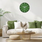 XFM Large Green Wall Clock 24 Inch Simple Wall Clock s Battery Operated Modern - Image 2