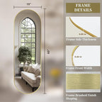 Oval Full Length Mirror, Ultra-Clear Explosion-Proof Dressing Mirror, Simple & - Image 8