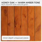 Homeforia Oak Floating Shelves 36 inches Long, High End Solid Real Wood 36 inch - Image 8