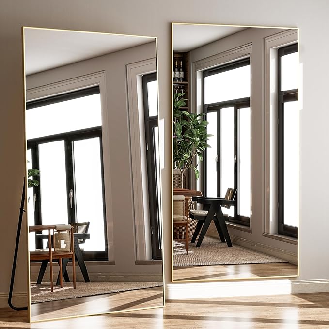 GLSLAND 71"x31" Full Length Mirror Extra Large Hanging or Leaning Rectangle - Image 5