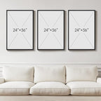 Large Framed Black and White Abstract Wall Art - Image 3