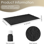 5-Pack 3D Faux Stone Wall Panels, PU Cement-Texture Wainscoting Panels - Image 2