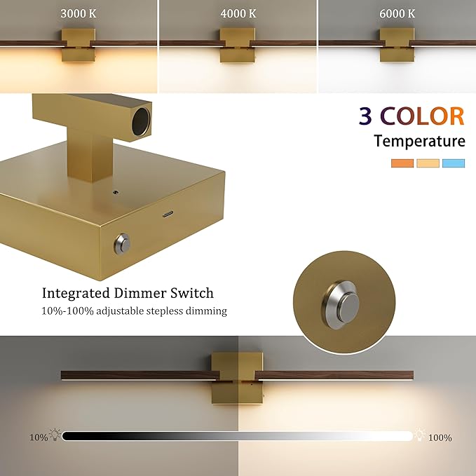 Rayogale 40 Inch Rechargeable Battery Operated Wall Sconce Set 2, 8000mAh - Image 3