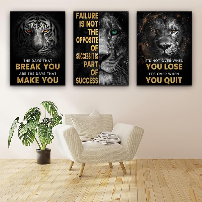 Motivational Wall Decor Art Inspirational Canvas Poster Print Inspiring Quotes - Image 7