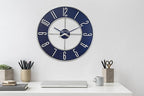 Bulova Blue Steel Oversize Wall Clock |Model C4809 - Image 6