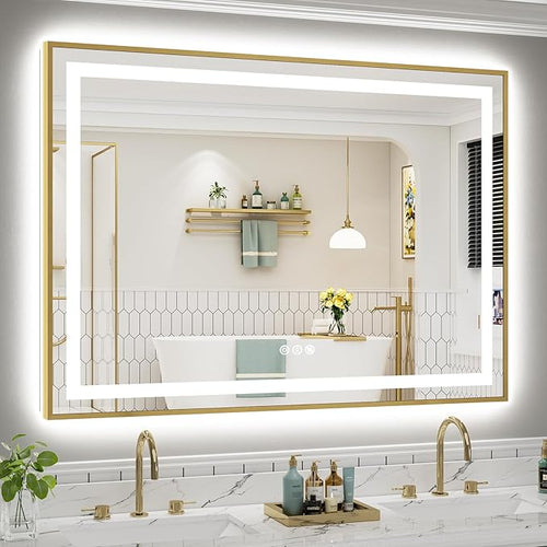 55x40 Inch LED Bathroom Mirror by Briivuemodernmirrors