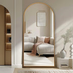 Beauty4U 71" x 32" Arched Full Length Mirror, HD Tempered Glass Floor Mirror - Image 7